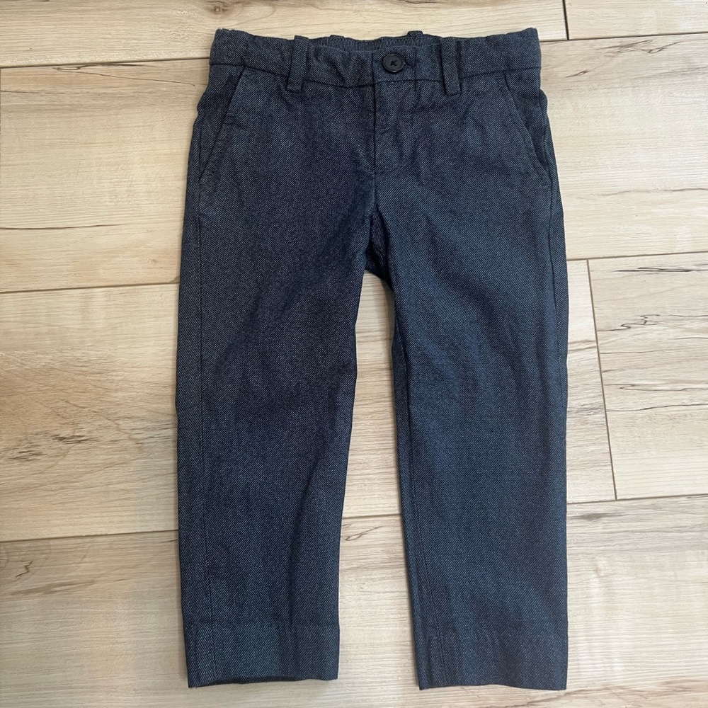 Textured slim fit adjustable waist pant suit 3T boy 💙